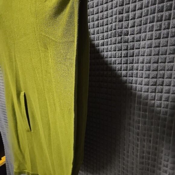 Chaus Sweater Poncho Shawl Top SzM/L Green Oversized Knit Cowl Boho Chic Pacha - Picture 9 of 16